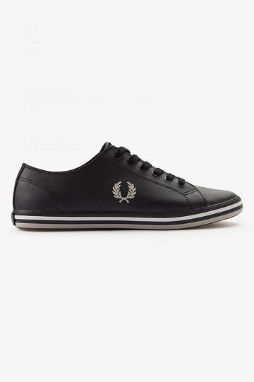 Fred Perry Kingston Miesten Kengät Mustat | FI 1910OKIR